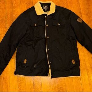 TACVASEN Men's Winter Sherpa Lined Trucker Coat